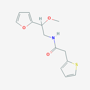 N-(2-(furan-2-yl)-2-methoxyethyl)-2-(thiophen-2-yl)acetamide