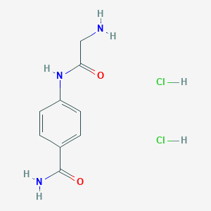 4-[(2-Aminoacetyl)amino]benzamide;dihydrochloride