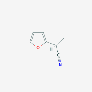 molecular formula C7H7NO B2680829 2-(Furan-2-yl)propanenitrile CAS No. 24954-01-6
