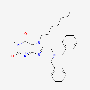 8-[(dibenzylamino)methyl]-7-heptyl-1,3-dimethyl-2,3,6,7-tetrahydro-1H-purine-2,6-dione