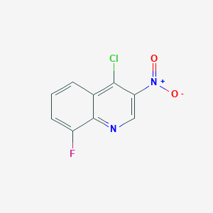 molecular formula C9H4ClFN2O2 B2680838 4-Chloro-8-fluoro-3-nitroquinoline CAS No. 1026861-70-0