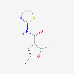 molecular formula C10H10N2O2S B2680846 2,5-dimethyl-N-(1,3-thiazol-2-yl)furan-3-carboxamide CAS No. 35498-57-8