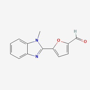 molecular formula C13H10N2O2 B2680850 5-(1-甲基-1H-苯并咪唑-2-基)-2-呋喃甲醛 CAS No. 83490-13-5