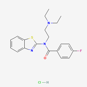 N-(benzo[d]thiazol-2-yl)-N-(2-(diethylamino)ethyl)-4-fluorobenzamide hydrochloride