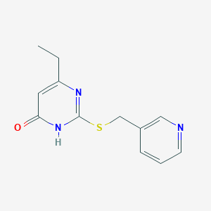 6-ethyl-2-((pyridin-3-ylmethyl)thio)pyrimidin-4(3H)-one