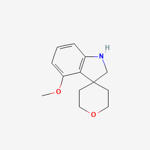 4-Methoxy-1,2-dihydrospiro[indole-3,4'-oxane]