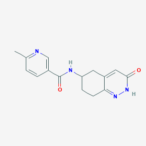 molecular formula C15H16N4O2 B2680866 6-甲基-N-(3-酮-2,3,5,6,7,8-六氢喹啉-6-基)烟酰胺 CAS No. 2034319-89-4