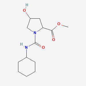 Methyl 1-[(cyclohexylamino)carbonyl]-4-hydroxy-2-pyrrolidinecarboxylate