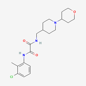 molecular formula C20H28ClN3O3 B2680890 N1-(3-chloro-2-methylphenyl)-N2-((1-(tetrahydro-2H-pyran-4-yl)piperidin-4-yl)methyl)oxalamide CAS No. 2034240-62-3