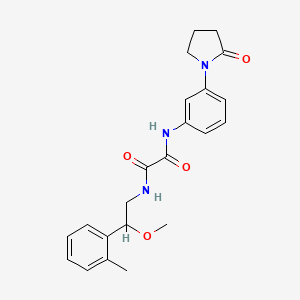 N1-(2-methoxy-2-(o-tolyl)ethyl)-N2-(3-(2-oxopyrrolidin-1-yl)phenyl)oxalamide