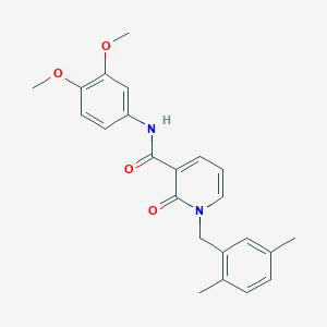 N-(3,4-dimethoxyphenyl)-1-(2,5-dimethylbenzyl)-2-oxo-1,2-dihydropyridine-3-carboxamide