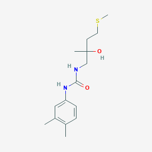 molecular formula C15H24N2O2S B2680912 1-(3,4-Dimethylphenyl)-3-(2-hydroxy-2-methyl-4-(methylthio)butyl)urea CAS No. 1396884-86-8