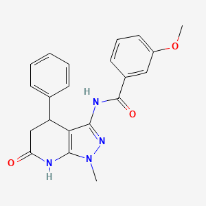 3-methoxy-N-(1-methyl-6-oxo-4-phenyl-4,5,6,7-tetrahydro-1H-pyrazolo[3,4-b]pyridin-3-yl)benzamide