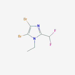 4,5-Dibromo-2-(difluoromethyl)-1-ethylimidazole