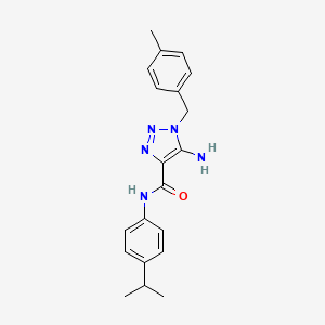 5-amino-N-(4-isopropylphenyl)-1-(4-methylbenzyl)-1H-1,2,3-triazole-4-carboxamide