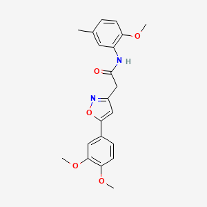 2-(5-(3,4-dimethoxyphenyl)isoxazol-3-yl)-N-(2-methoxy-5-methylphenyl)acetamide