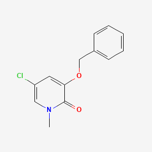 molecular formula C13H12ClNO2 B2680970 3-(Benzyloxy)-5-chloro-1-methylpyridin-2-one CAS No. 2222512-25-4