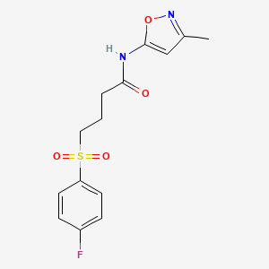 4-((4-fluorophenyl)sulfonyl)-N-(3-methylisoxazol-5-yl)butanamide
