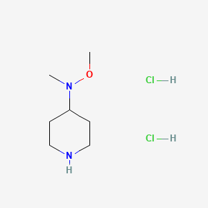 molecular formula C7H18Cl2N2O B2680977 N-甲氧基-N-甲基哌啶-4-胺二盐酸盐 CAS No. 2138337-49-0