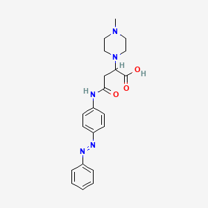 molecular formula C21H25N5O3 B2680979 (Z)-2-(4-甲基哌嗪-1-基)-4-氧代-4-((4-(苯基重氮基)苯基)氨基)丁酸 CAS No. 900011-37-2