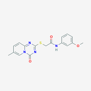 N-(3-methoxyphenyl)-2-(7-methyl-4-oxopyrido[1,2-a][1,3,5]triazin-2-yl)sulfanylacetamide