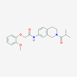 N-(2-isobutyryl-1,2,3,4-tetrahydroisoquinolin-7-yl)-2-(2-methoxyphenoxy)acetamide