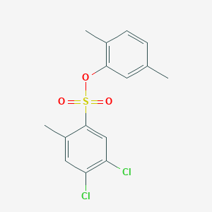 molecular formula C15H14Cl2O3S B2680992 2,5-二甲基苯基-4,5-二氯-2-甲基苯基-1-磺酸酯 CAS No. 2361844-05-3