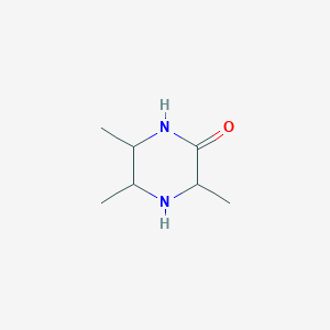 molecular formula C7H14N2O B2680995 3,5,6-Trimethylpiperazin-2-one CAS No. 84688-49-3