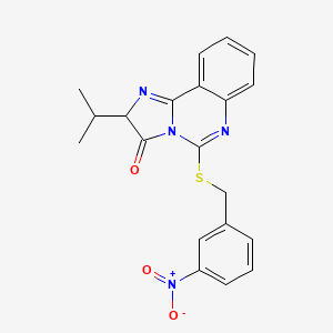 2-isopropyl-5-[(3-nitrobenzyl)thio]imidazo[1,2-c]quinazolin-3(2H)-one
