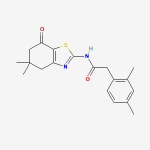 N-(5,5-dimethyl-7-oxo-4,5,6,7-tetrahydrobenzo[d]thiazol-2-yl)-2-(2,4-dimethylphenyl)acetamide