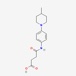 3-{[4-(4-Methylpiperidin-1-yl)phenyl]carbamoyl}propanoic acid