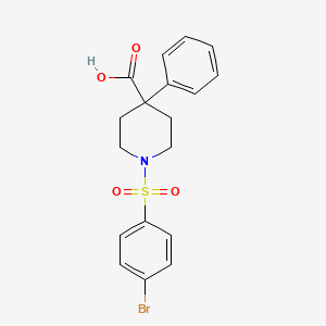 1-[(4-Bromophenyl)sulfonyl]-4-phenyl-4-piperidinecarboxylic acid