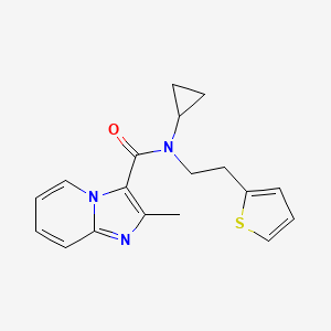 N-cyclopropyl-2-methyl-N-(2-(thiophen-2-yl)ethyl)imidazo[1,2-a]pyridine-3-carboxamide