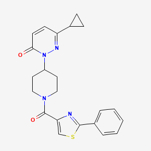 6-Cyclopropyl-2-[1-(2-phenyl-1,3-thiazole-4-carbonyl)piperidin-4-yl]pyridazin-3-one