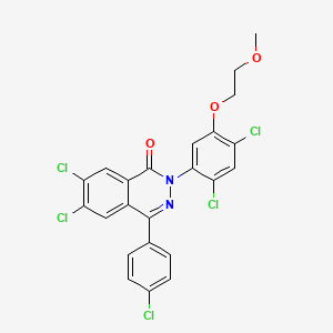 6,7-Dichloro-4-(4-chlorophenyl)-2-[2,4-dichloro-5-(2-methoxyethoxy)phenyl]phthalazin-1-one