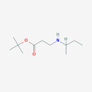 molecular formula C11H23NO2 B2681038 Tert-butyl 3-[(butan-2-yl)amino]propanoate CAS No. 1221341-28-1