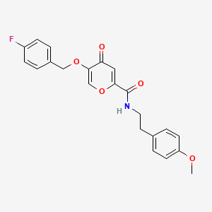 5-((4-fluorobenzyl)oxy)-N-(4-methoxyphenethyl)-4-oxo-4H-pyran-2-carboxamide