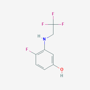 4-Fluoro-3-[(2,2,2-trifluoroethyl)amino]phenol