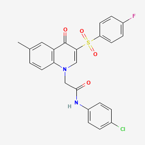 N-(4-chlorophenyl)-2-(3-((4-fluorophenyl)sulfonyl)-6-methyl-4-oxoquinolin-1(4H)-yl)acetamide