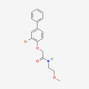 molecular formula C17H18BrNO3 B2681079 2-(2-bromo-4-phenylphenoxy)-N-(2-methoxyethyl)acetamide CAS No. 449169-54-4