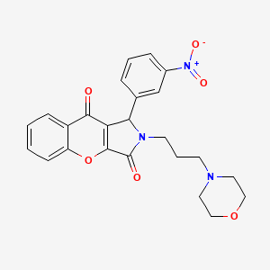 2-(3-Morpholinopropyl)-1-(3-nitrophenyl)-1,2-dihydrochromeno[2,3-c]pyrrole-3,9-dione