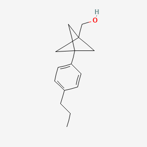 [3-(4-Propylphenyl)-1-bicyclo[1.1.1]pentanyl]methanol