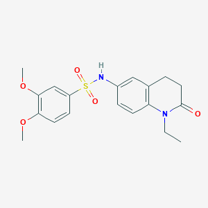N-(1-ethyl-2-oxo-1,2,3,4-tetrahydroquinolin-6-yl)-3,4-dimethoxybenzenesulfonamide