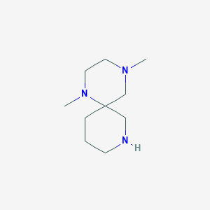 molecular formula C10H21N3 B2681125 1,4-Dimethyl-1,4,8-triazaspiro[5.5]undecane CAS No. 2567496-86-8