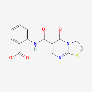 methyl 2-(5-oxo-3,5-dihydro-2H-thiazolo[3,2-a]pyrimidine-6-carboxamido)benzoate