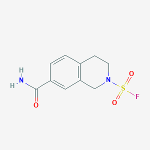 7-Carbamoyl-3,4-dihydro-1H-isoquinoline-2-sulfonyl fluoride