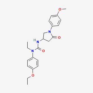 1-(4-Ethoxyphenyl)-1-ethyl-3-[1-(4-methoxyphenyl)-5-oxopyrrolidin-3-yl]urea