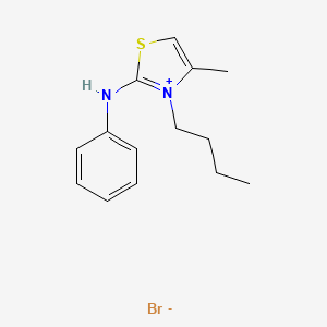 3-Butyl-4-methyl-2-(phenylamino)thiazol-3-ium bromide