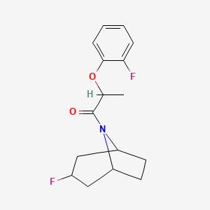 1-(3-Fluoro-8-azabicyclo[3.2.1]octan-8-yl)-2-(2-fluorophenoxy)propan-1-one