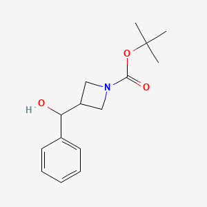 molecular formula C15H21NO3 B2681185 tert-Butyl 3-(hydroxy(phenyl)methyl)azetidine-1-carboxylate CAS No. 1398705-01-5